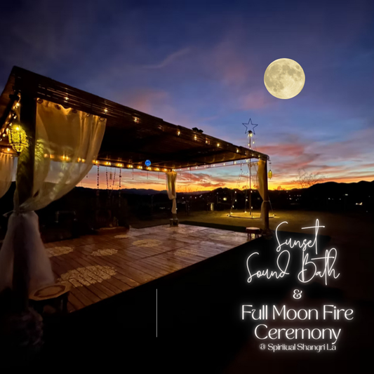 🌕 Sunset Sound Bath & Full Moon Fire Release